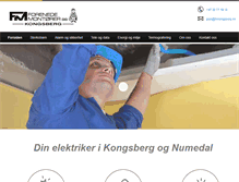 Tablet Screenshot of fmkongsberg.no